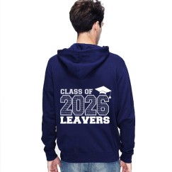 Leavers Hoodie Class 26 List Hat Design Stars & Stripes Hoodie